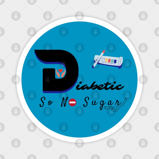 Diabetes awarness 2021, Supporting diabetics Magnet by IkramBEN